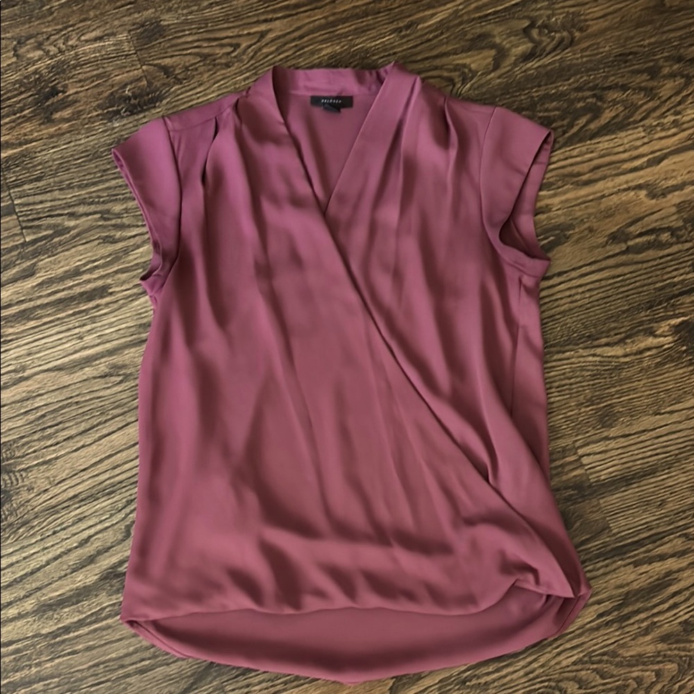 Women's Mauve Wrap Top